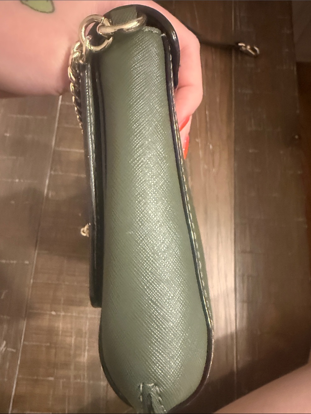 kate spade Olive Green Bag Chain Crossbody - Picture 7 of 8